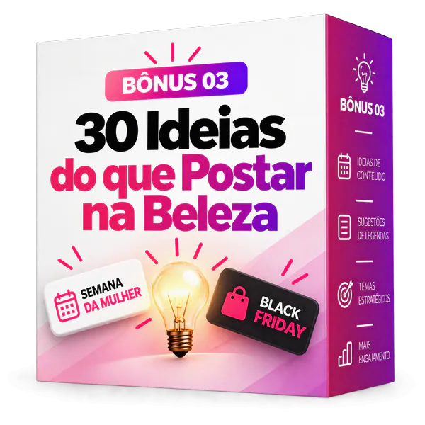 Caixa do Bônus 3: 30 ideias do que postar na beleza