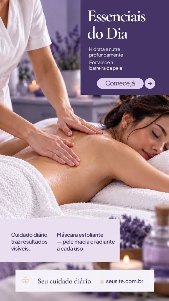 Template de Story para massagem
