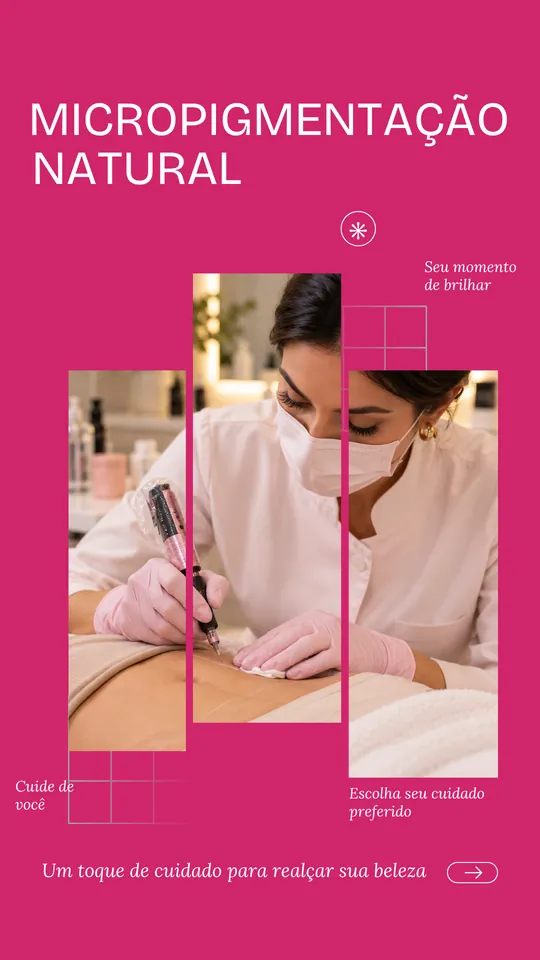 Template de Story para micropigmentação
