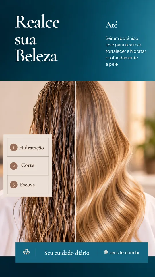 Template de Story para cabelo