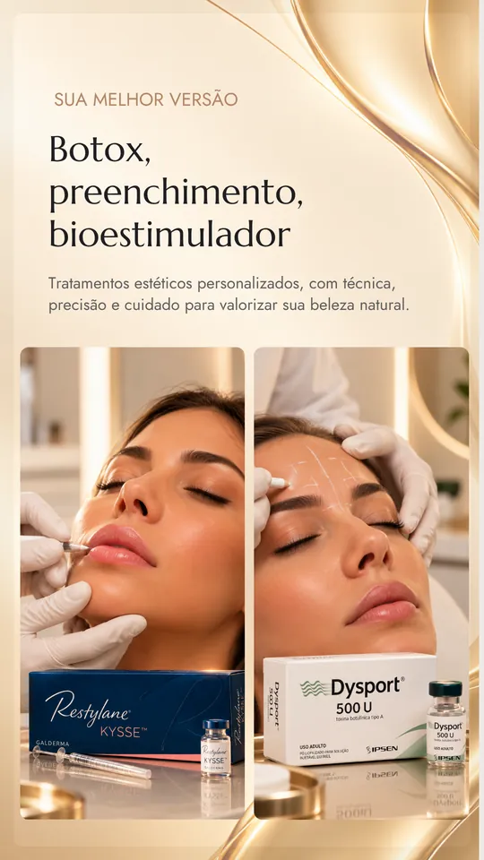 Template de Story para harmonização facial