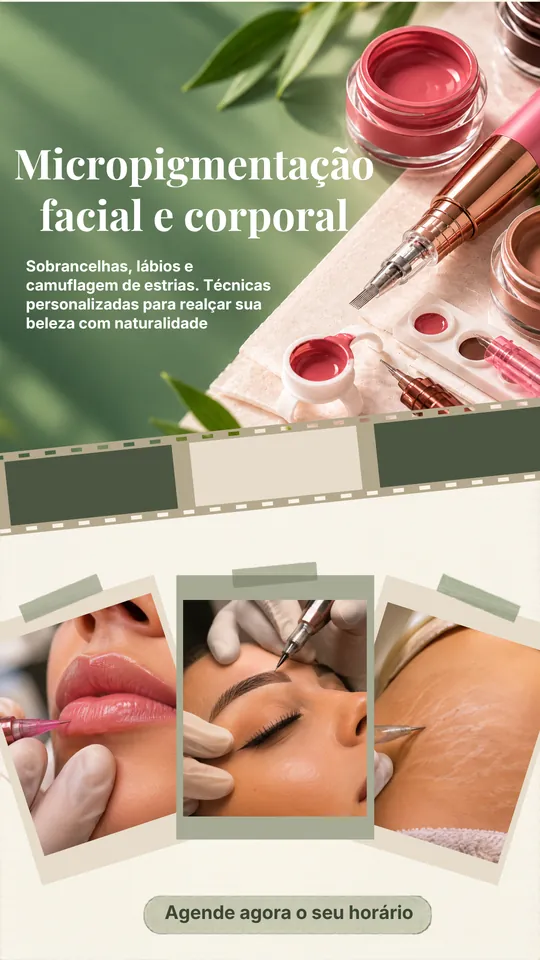 Template de Story para micropigmentação