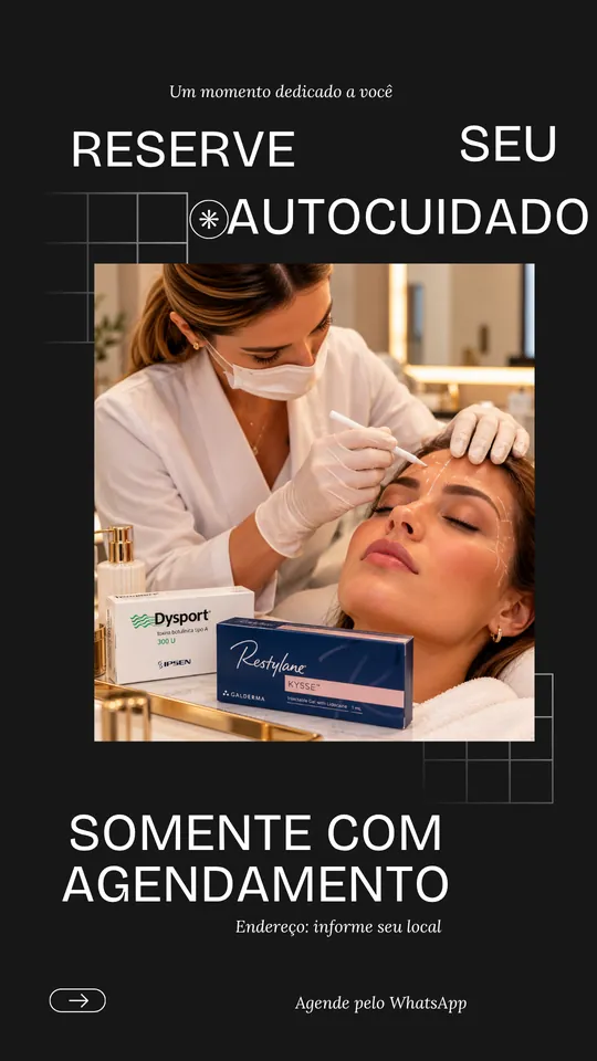 Template de Story para harmonização facial