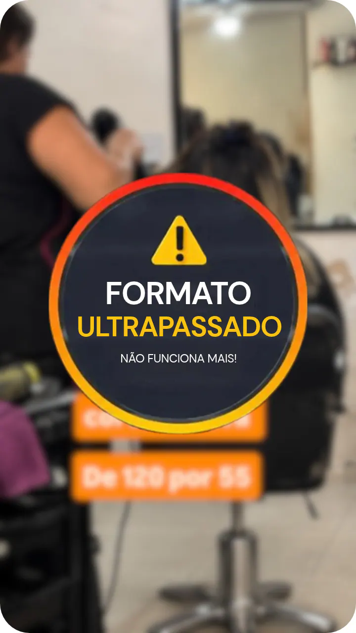 Perfil de Instagram de uma profissional da beleza com Stories improvisados